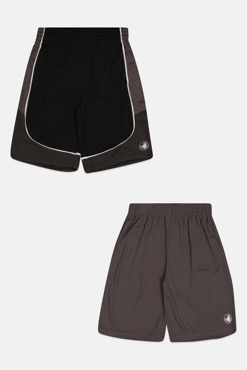 Body Glove Kids Boy 2 Piece Sportswear Fit Training Shorts, Multicolor - Image 2